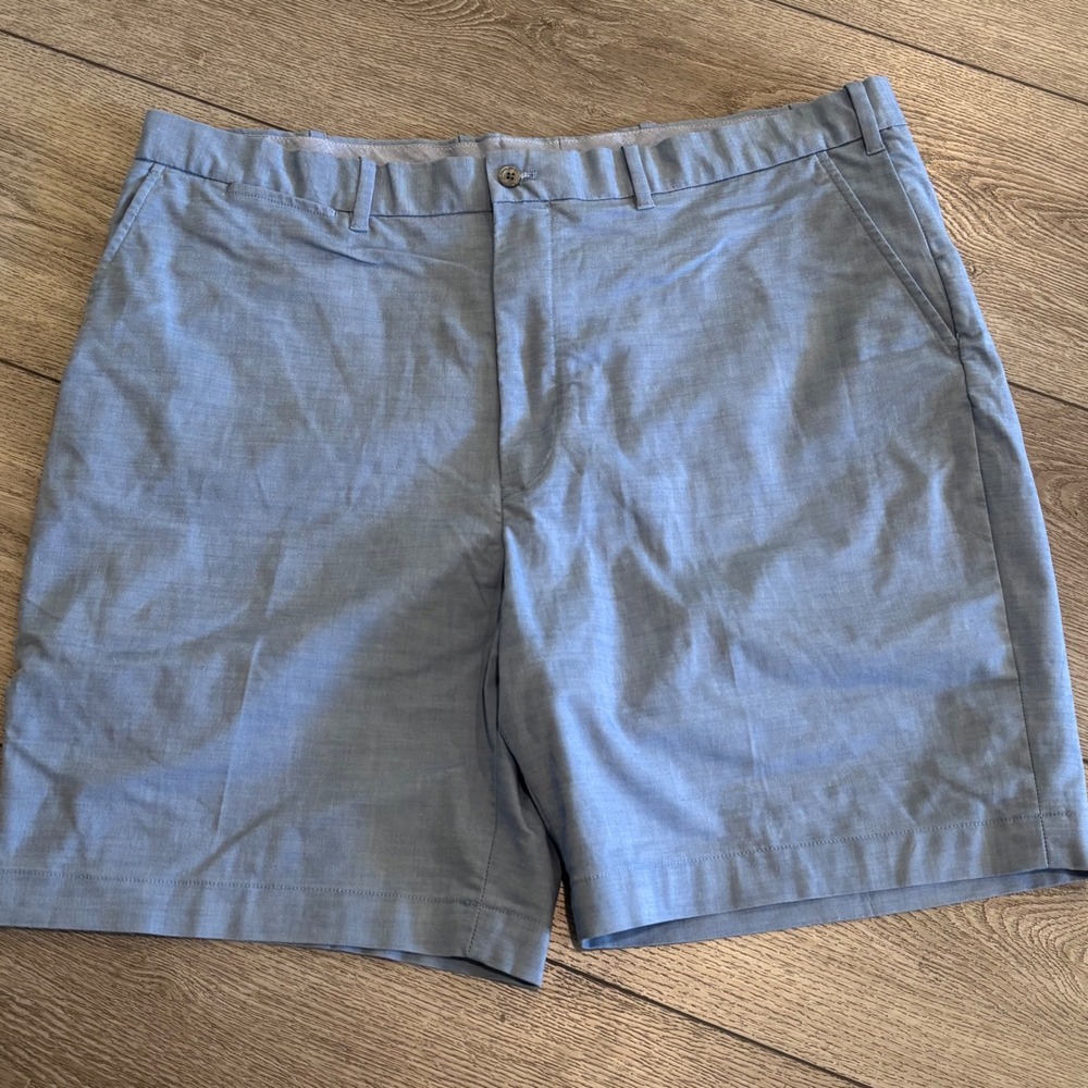 Polo Golf Ralph Lauren‎ Shorts Mens 40 Blue Classic Fit Stretch Chambray Golfing